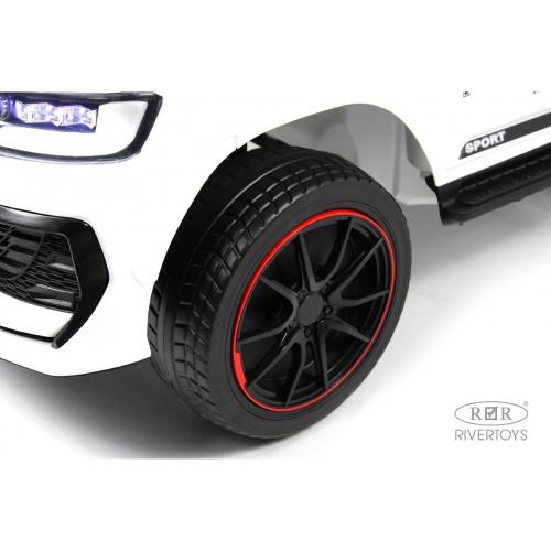 Детский электромобиль RiverToys G555GG белый фото 5