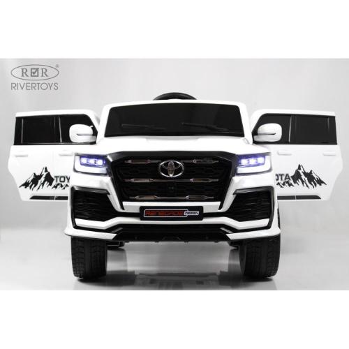 Детский электромобиль RiverToys G555GG белый фото 13