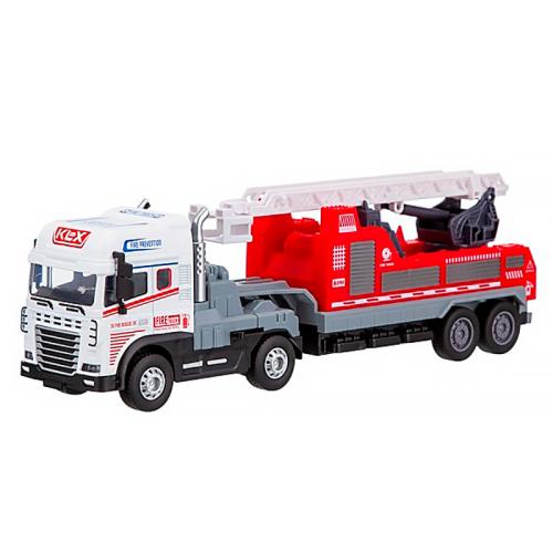 Пожарный автомобиль инерционный металлический масштаб 1:24 BeBoy IT109993 фото 2