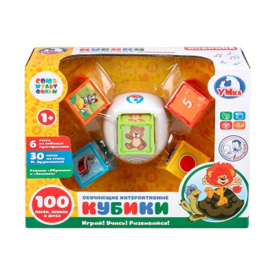 Обучающие интерактивные кубики Умка HT777-R Обучающие интерактивные кубики Умка HT777-R