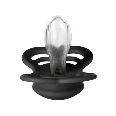 Соска-пустышка силиконовая 6-36 месяцев BIBS Silicone Supreme Black 610210 2