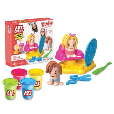 Набор для лепки AЯT CRAFT Веселый парикмахер Art Sand 03458 01