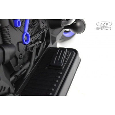 Детский электромотоцикл RiverToys М009БХ синий