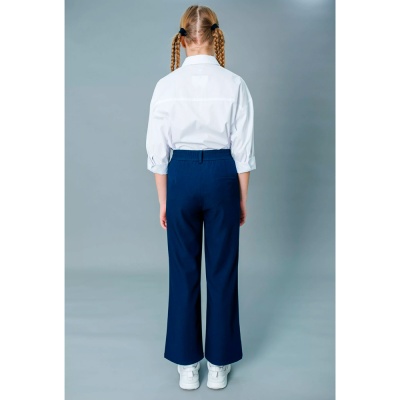 Брюки школьные для девочки Deloras К64080 синие 2