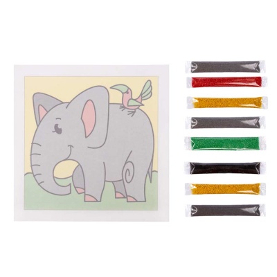 Набор для творчества Песочная фреска Добрый слоник Десятое Королевство 02600 3