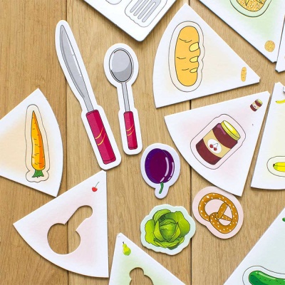 Учебные пазлы Изучаем продукты питания 13152043Р 2