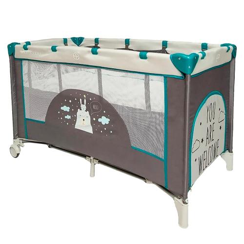 Манеж-кровать Amarobaby Multiform Hello Bear прямоугольный серый