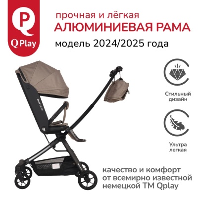 Коляска прогулочная QPlay Qbook 655172 сталь