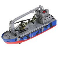 Игрушка Военный транспортный корабль Технопарк CRANEBOAT-17SLMIL-TANKBU