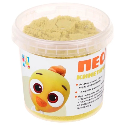 Кинетический песок Цыплёнок Пи 1 кг On time 45167 желтый 1