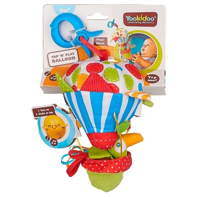 Подвеска музыкальная Попугай на воздушном шаре Yookidoo 40140 Подвеска музыкальная Попугай на воздушном шаре Yookidoo 40140