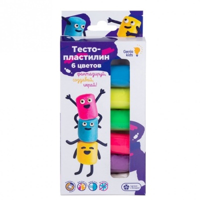 Набор для детской лепки Тесто-пластилин 6 цветов Dream Makers TA1090 2