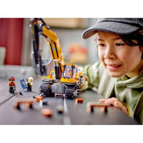 Конструктор Lego City 60420 Жёлтый строительный экскаватор фото 7