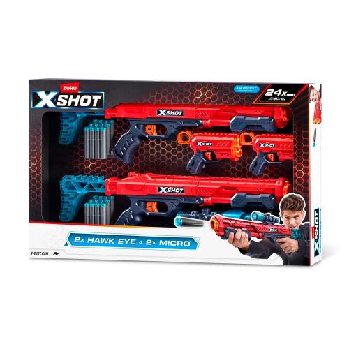 Игровой набор X-Shot Excel Комбо 4 бластера 24 снаряда Zuru 36734 фото 6