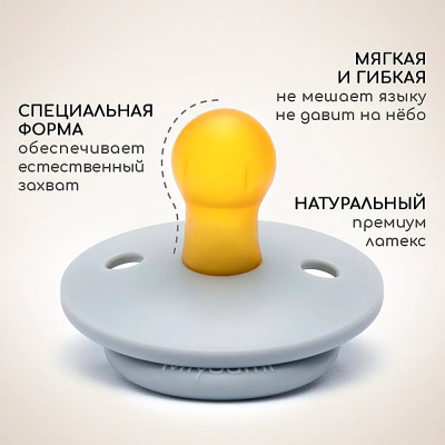 Набор латексных пустышек ночь-день в контейнере 6-18 мес Miyoumi S0002/216+223/6-18 5