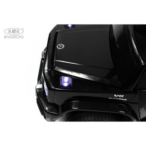 Детский толокар Mercedes-Benz G63 RiverToys Z001ZZ-B чёрный бриллиант фото 10