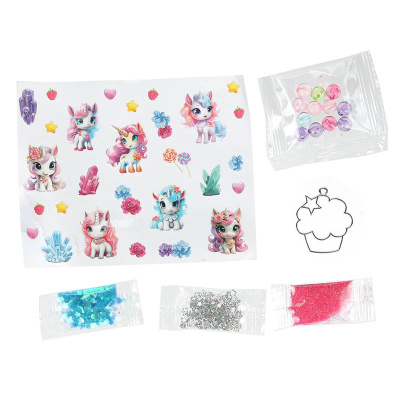 Игровой набор для создания украшений Единорог сумочка Multi Аrt EPOXBAG-128723-UNIC 3