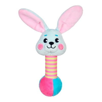 Погремушка со звуком Зайка Жирафики 939511