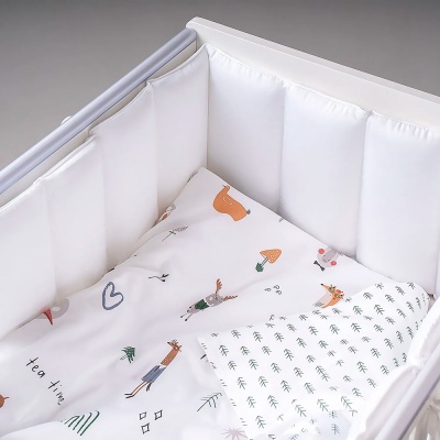 Бортик для детской кроватки Sateen Collection Белый Perina ФБ-1.03.03 2