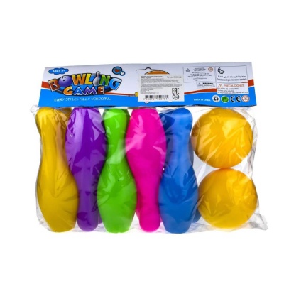 Набор боулинг 10 кегель 2 шара 1toy 200874390