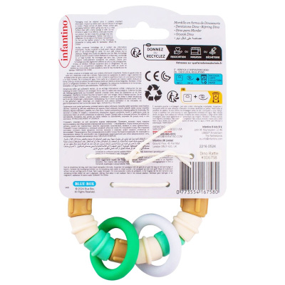 Погремушка-прорезыватель Динозаврик Infantino 316758 4