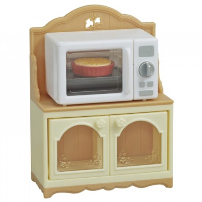 Набор Sylvanian Families Шкаф с микроволновой печью Epoch 5443 1