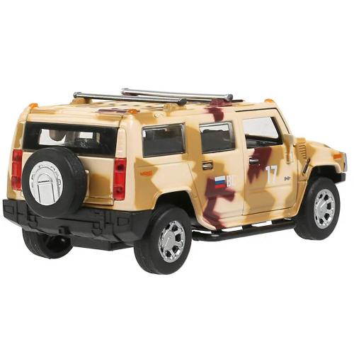 Машинка металлическая Hummer H2 Камуфляж Технопарк HUM2-12MIL-BN фото 2