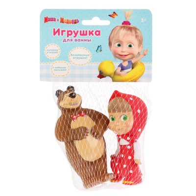 Набор игрушек для купания Маша и Медведь Играем Вместе 3R-35RMM