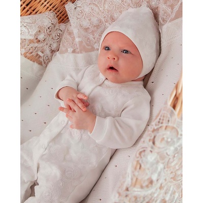 Комплект на выписку 2 предмета Наследникъ 01050-02002-037 экрю 2 Комплект на выписку 2 предмета Наследникъ 01050-02002-037 экрю 2