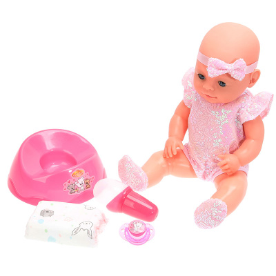 Пупс интерактивный Анечка Pink Карапуз Y40BB-PINK-24-RU-25-NW 3