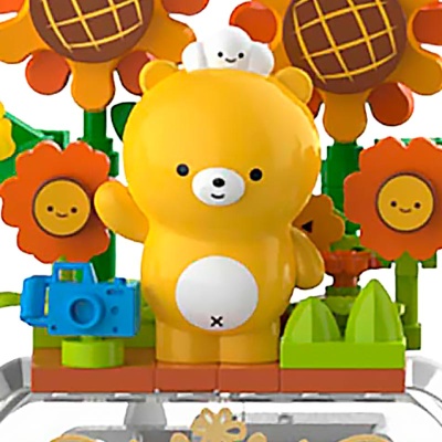 Конструктор Музыкальная шкатулка с Мишкой 48 деталей Jaki JK6202 2