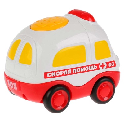 Машинка инерционная музыкальная Скорая Помощь Умка 1505A441-R1