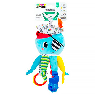 Игрушка с подвесом для малышей Капитан Кальмар развивающая Lamaze Tomy 65963 4