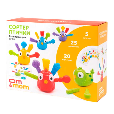 Игрушка развивающий сортер Павлины Om&Mom 41007 5