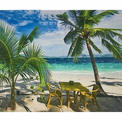 Алмазная мозаика Море пальмы 40 х 50 см Basir МС-5460/2064