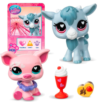 Игровой набор Littlest Pet Shop Праздники День Святого Валентина Свинка и Козлик Hasbro 01061_LPS 2