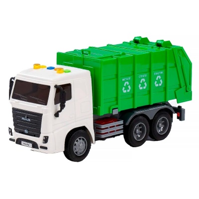 Автомобиль МАЗ коммунальный инерционный со светом и звуком Полесье 94070 1