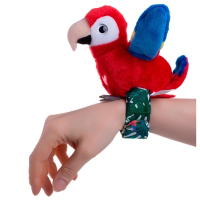 Интерактивная игрушка со слэп браслетом Красный попугай Happy Yappers 9594 2