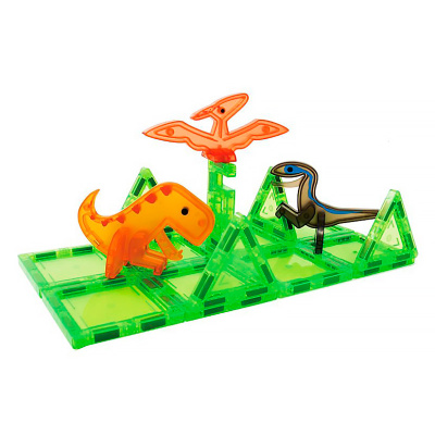 Магнитный конструктор Динозавры 16 деталей On time 45191 3