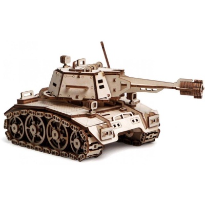 Деревянный 3D конструктор Lemmo 0077 Танк Кадет 02