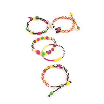 Набор Черно-белые и неоновые браслеты в стиле Ретро Make it Real 1209 1