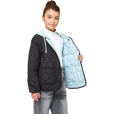 Куртка 7 Одёжек G1019BS чёрно-ментоловый 03