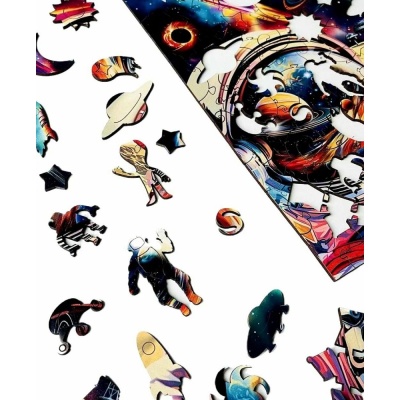 Деревянный пазл Collection Space Космонавт на луне 130 деталей Melograno MPZCSP4-M 02