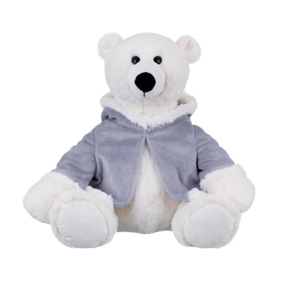 Мягкая игрушка Полярный мишка в меховом пальто 28 см Relana RL24012-28 01