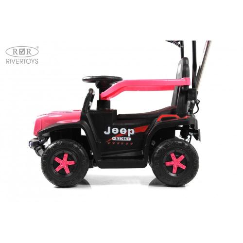 Детский электромобиль RiverToys G003GG розовый фото 9
