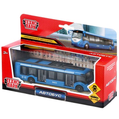 Игрушка Автобус 15 см новый Технопарк SB-19-30-BU-WB  3