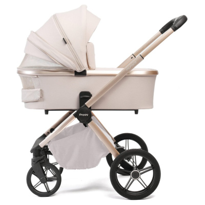 Коляска 2 в 1 Peppy Monaco Plus Beige рама бежевая 04