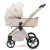 Коляска 2 в 1 Peppy Monaco Plus Beige рама бежевая