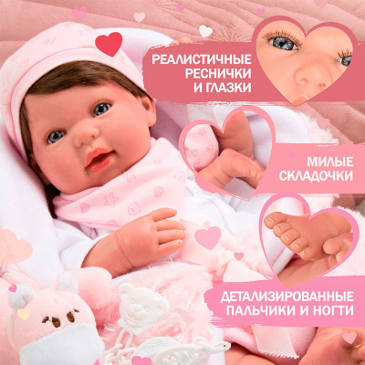 Кукла-пупс Arias ReBorns Alejandro 1toy Т22116 4