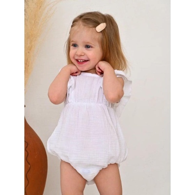 Песочник-боди из муслина Carrot 10002196 белый 03